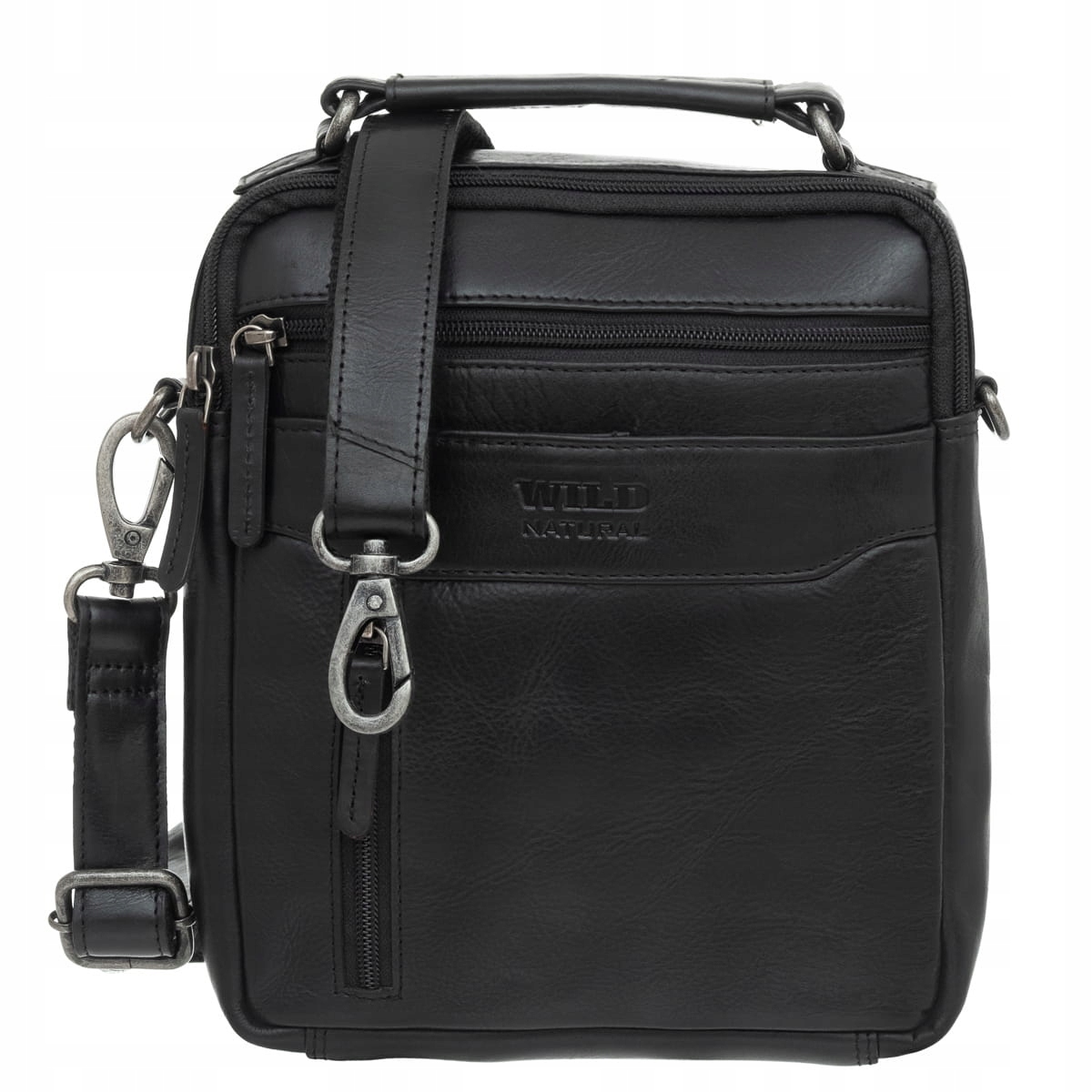 Pánská kožená taška Wild Natural černá