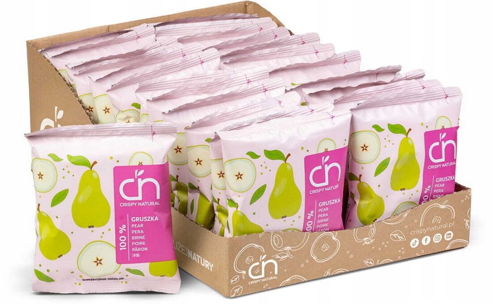 Gruszka Naturalne suszone chipsy Crispy Natural x24