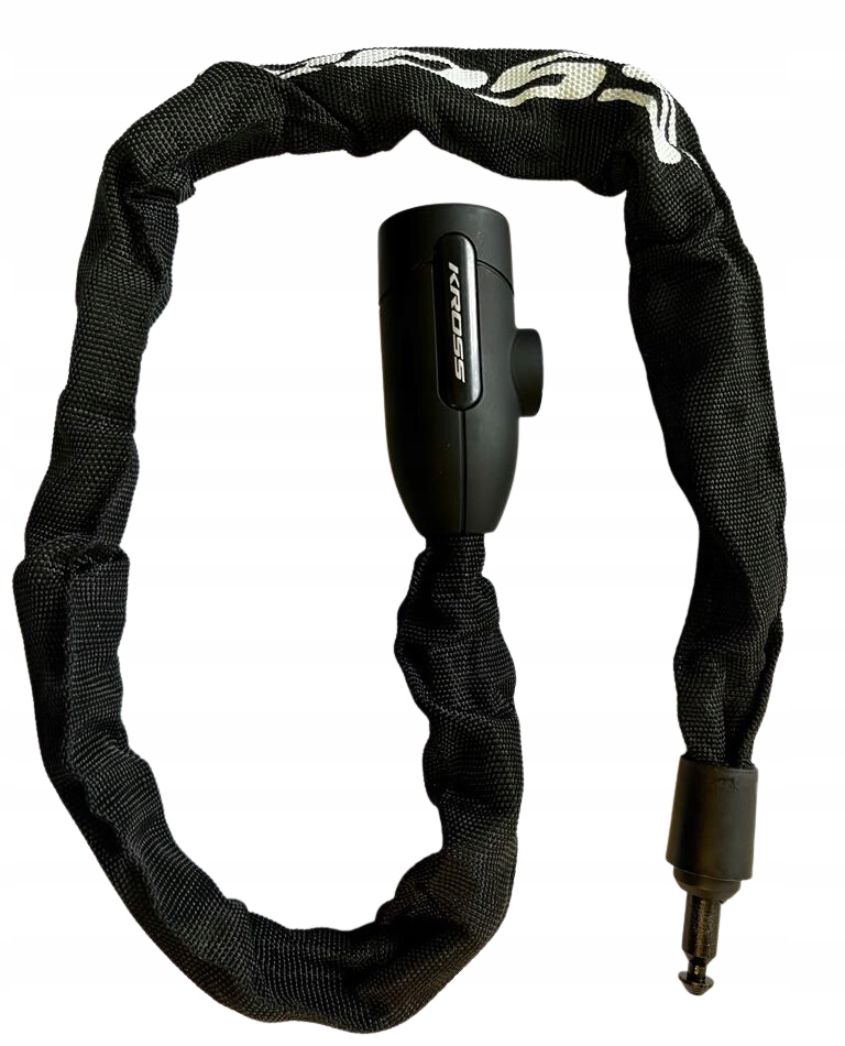 ZAPIĘCIE Rowerowe ŁAŃCUCH KROSS BLOKADA Zabezpieczenie Do Roweru Kluczyki Stan opakowania oryginalne