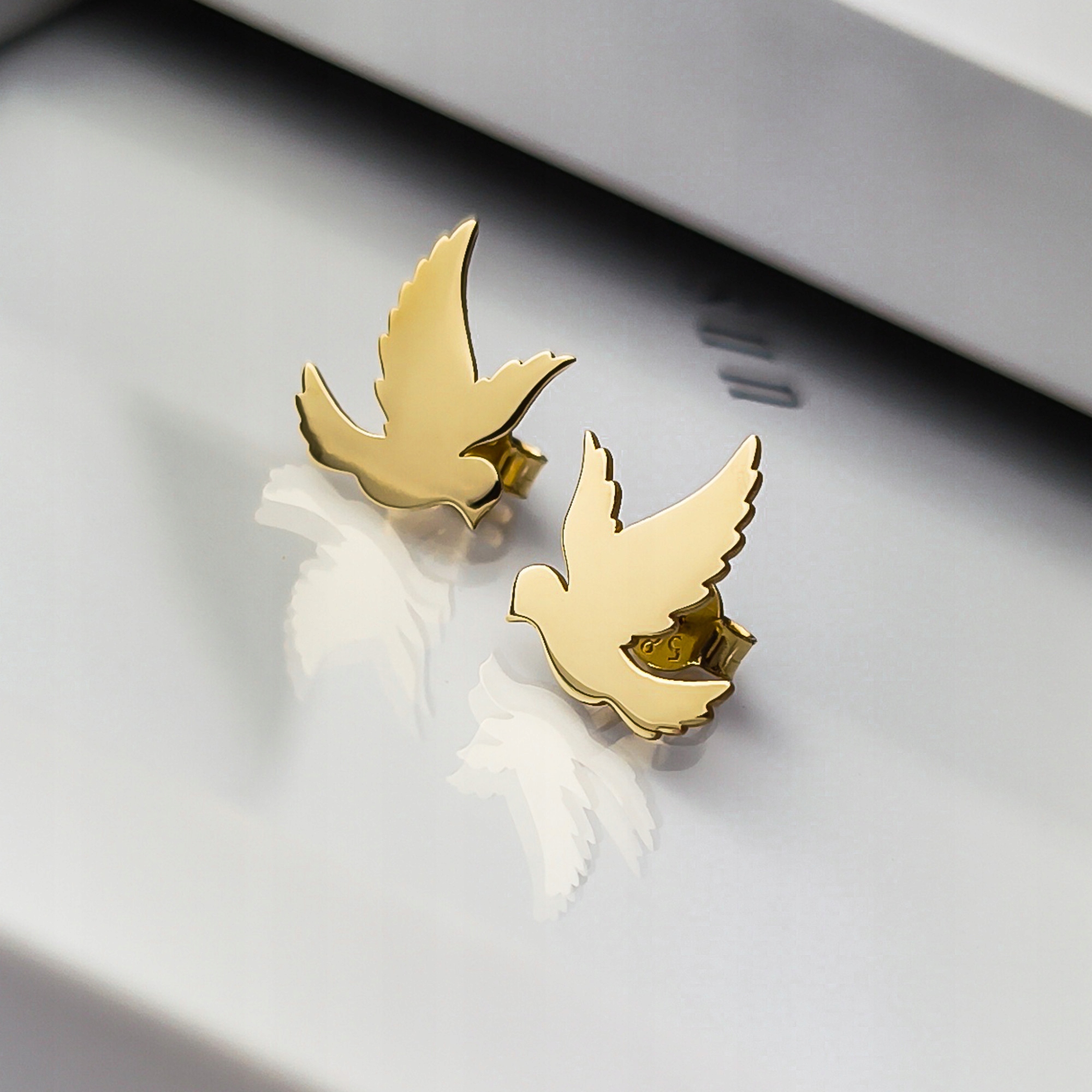 Puzetové náušnice Holubice – pr.585