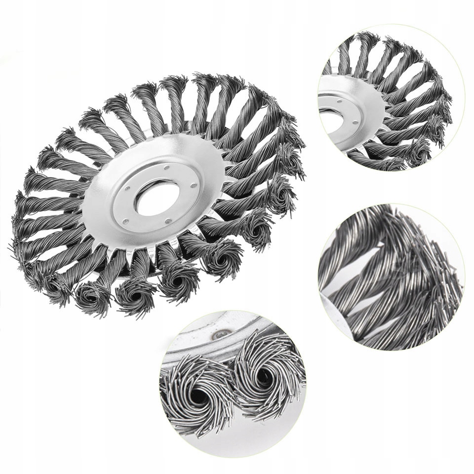 SZCZOTKA DRUCIANA DO KOSY SPALINOWEJ GŁOWICA 200mm Marka Falon-Tech