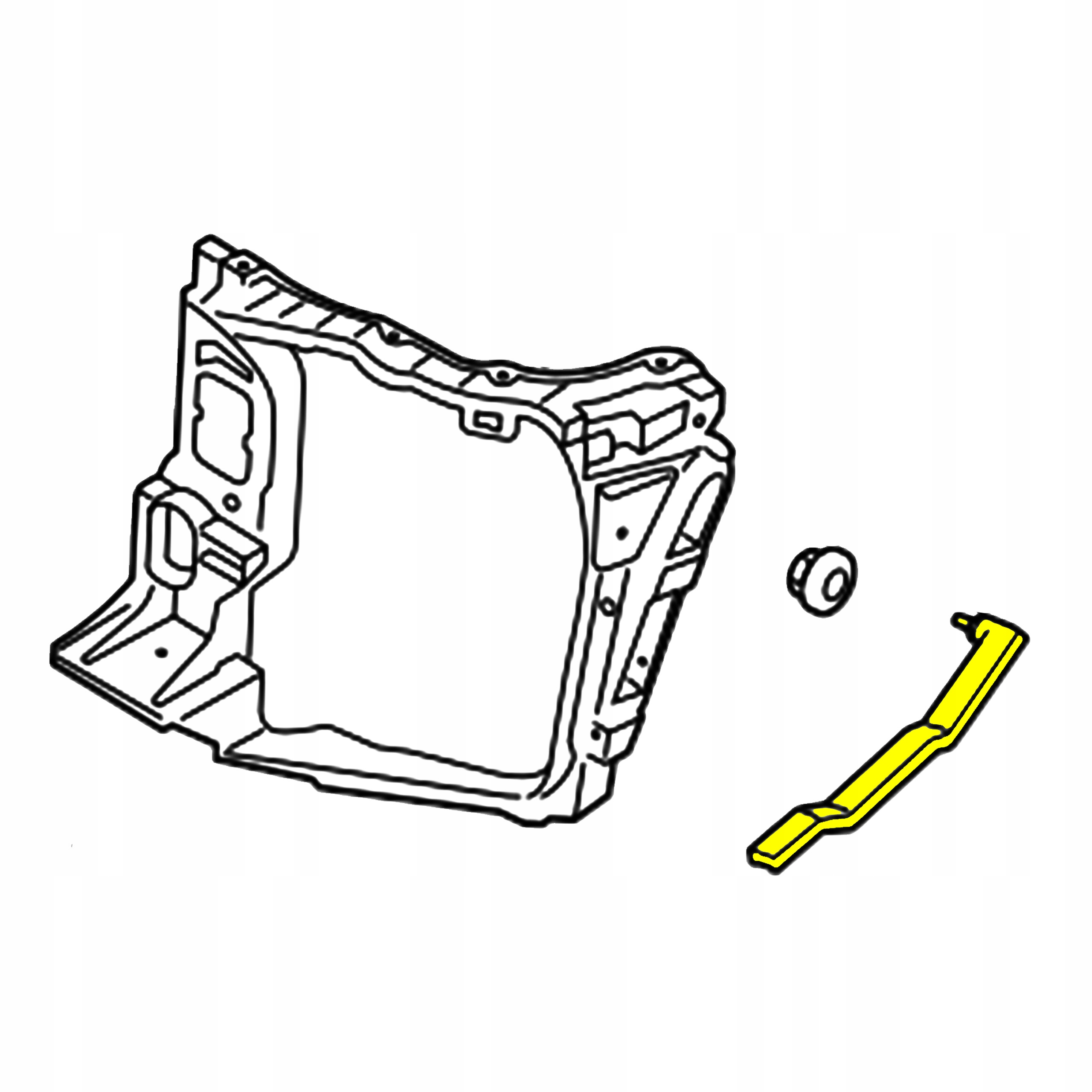 Držák Okuláru Přední Pás Metal Levý Porsche Macan 95B 14-23r