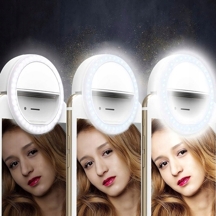 MINI LAMPA PIERŚCIENIOWA SELFIE NA TELEFON TABLET Marka Inna