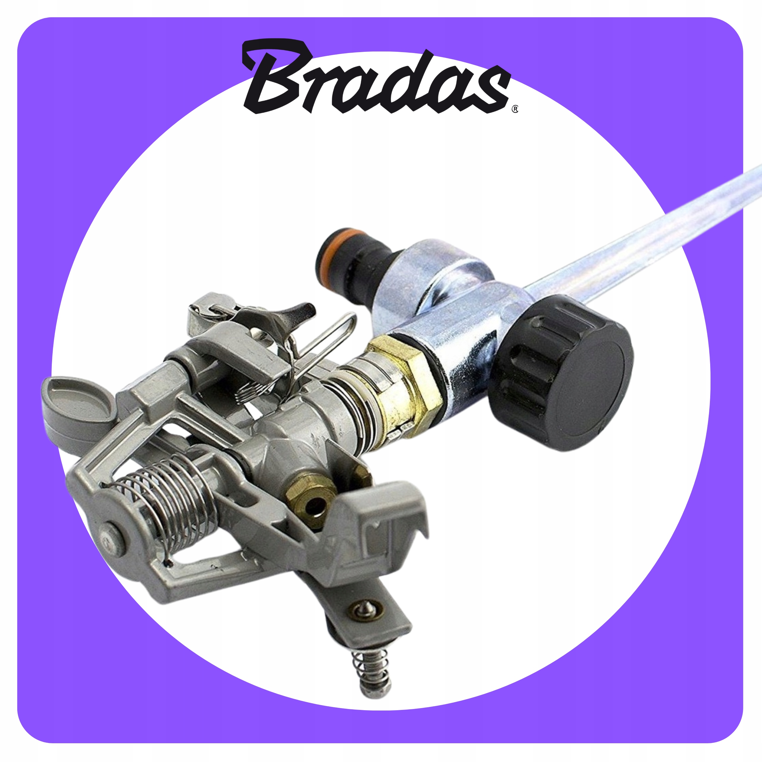 METALOWY PULSACYJNY ZRASZACZ WBIJANY KOLEC OGRODOWY PODLEWANIE TRAWNIKA Typ wbijane