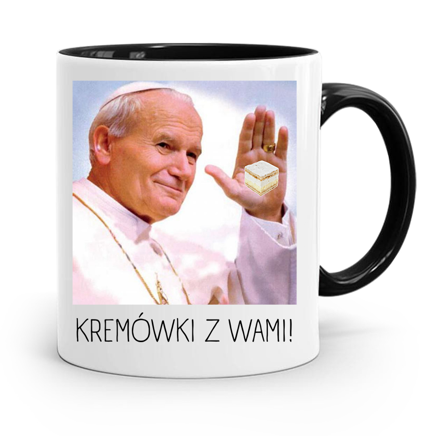 

Kubek Czarny Papież Papaj Jan Paweł II
