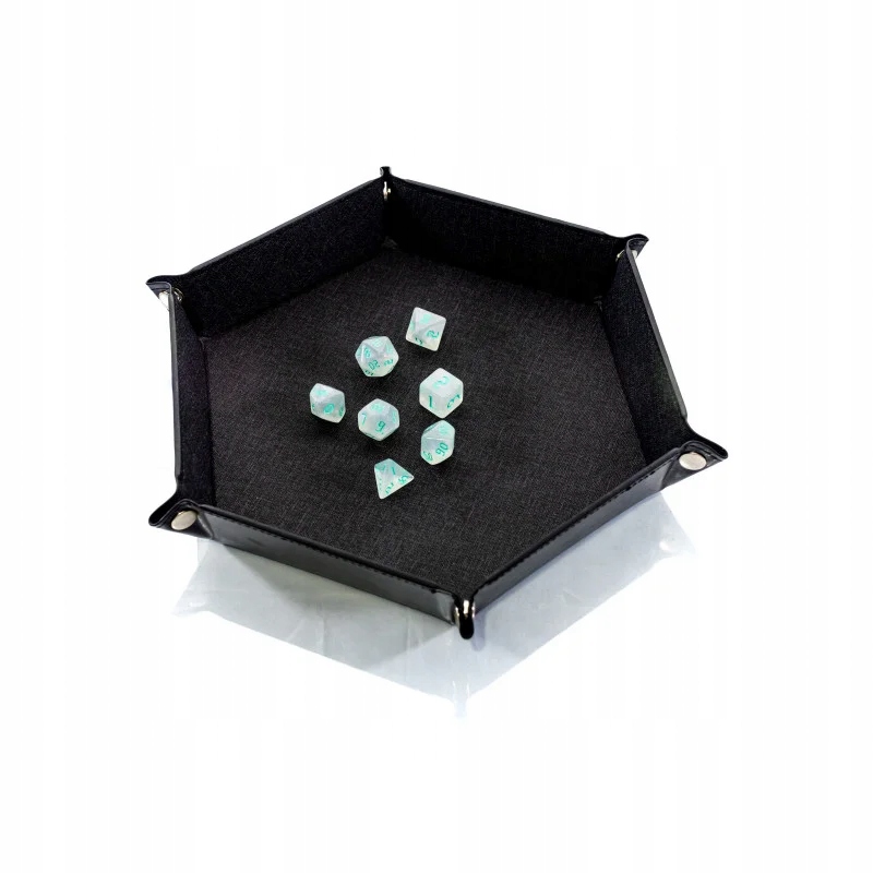 MROCZNY BŁĘKITNY ZESTAW 7 PRZEZROCZYSTYCH KOŚCI RPG Producent RGFK