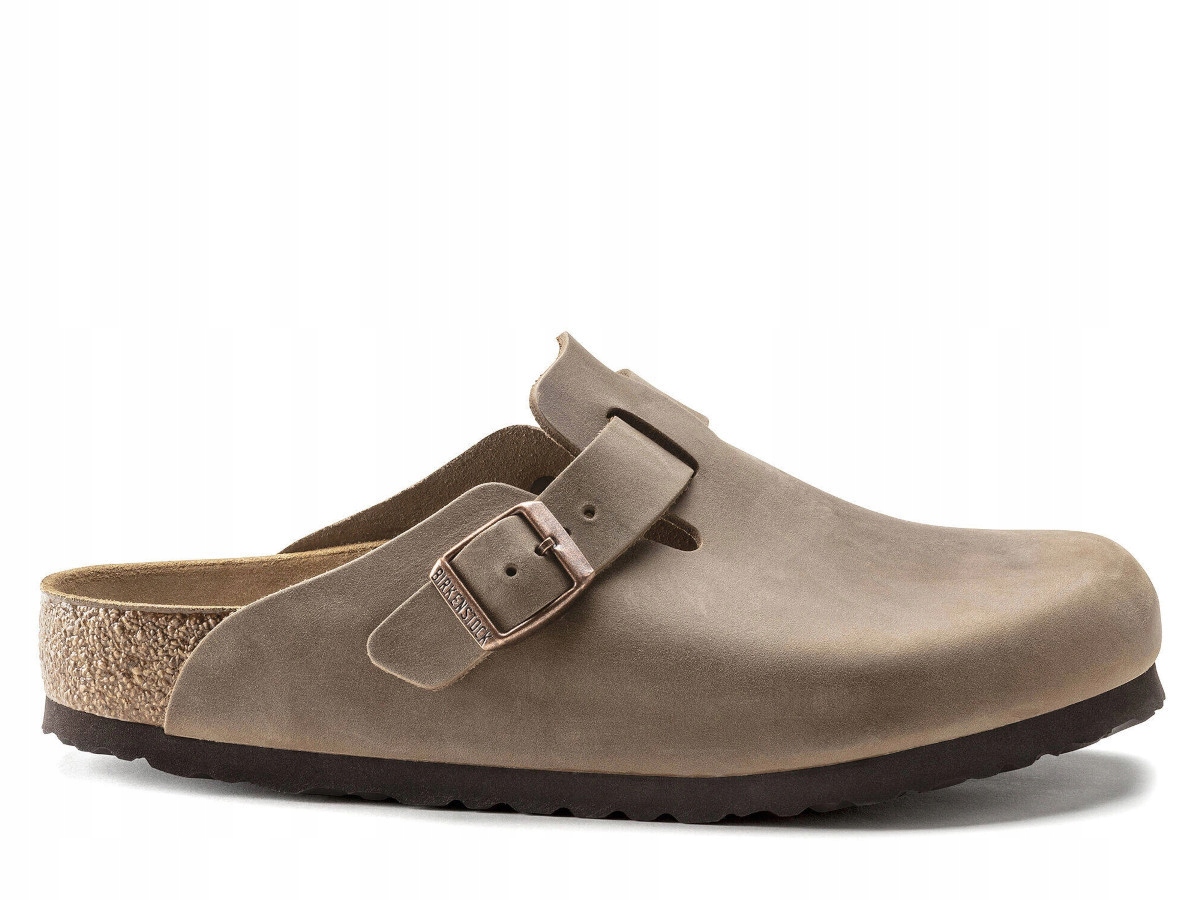 Pánské pantofle Birkenstock 0960811 Boston Leoi Regular Hnědé 46