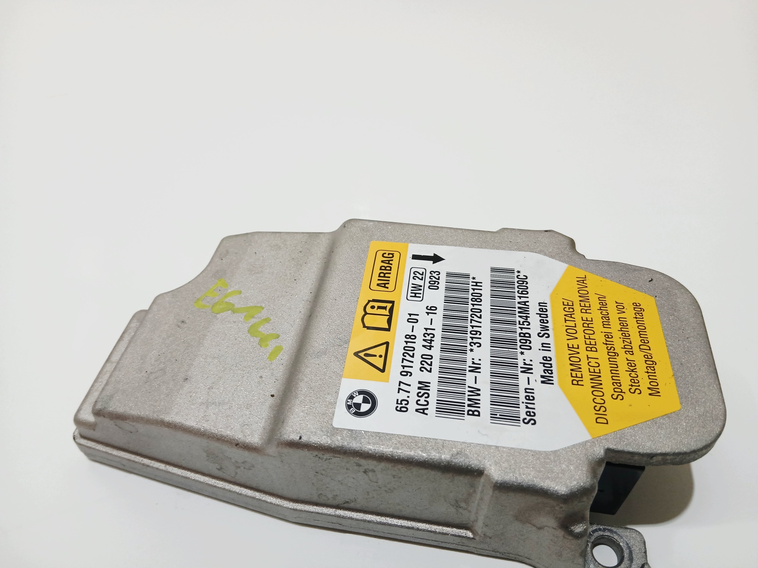 module unité de commande électronique uce airbag air airbag BMW E61 OE 9172018 (0000765)