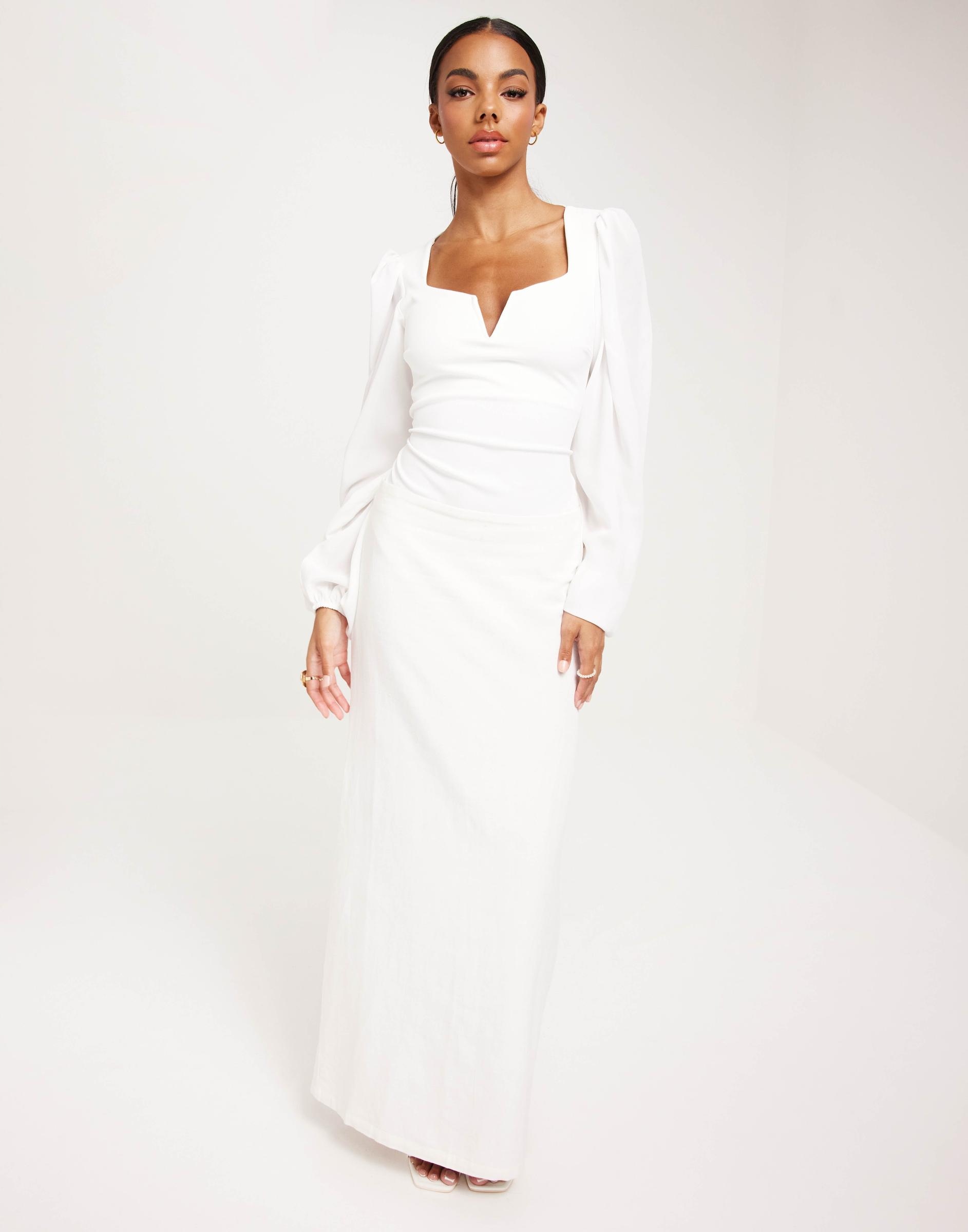 NELLY ELEGANCKIE BODY SZEROKIE RĘKAWY STRINGI YXE NG5__L Wzór dominujący bez wzoru