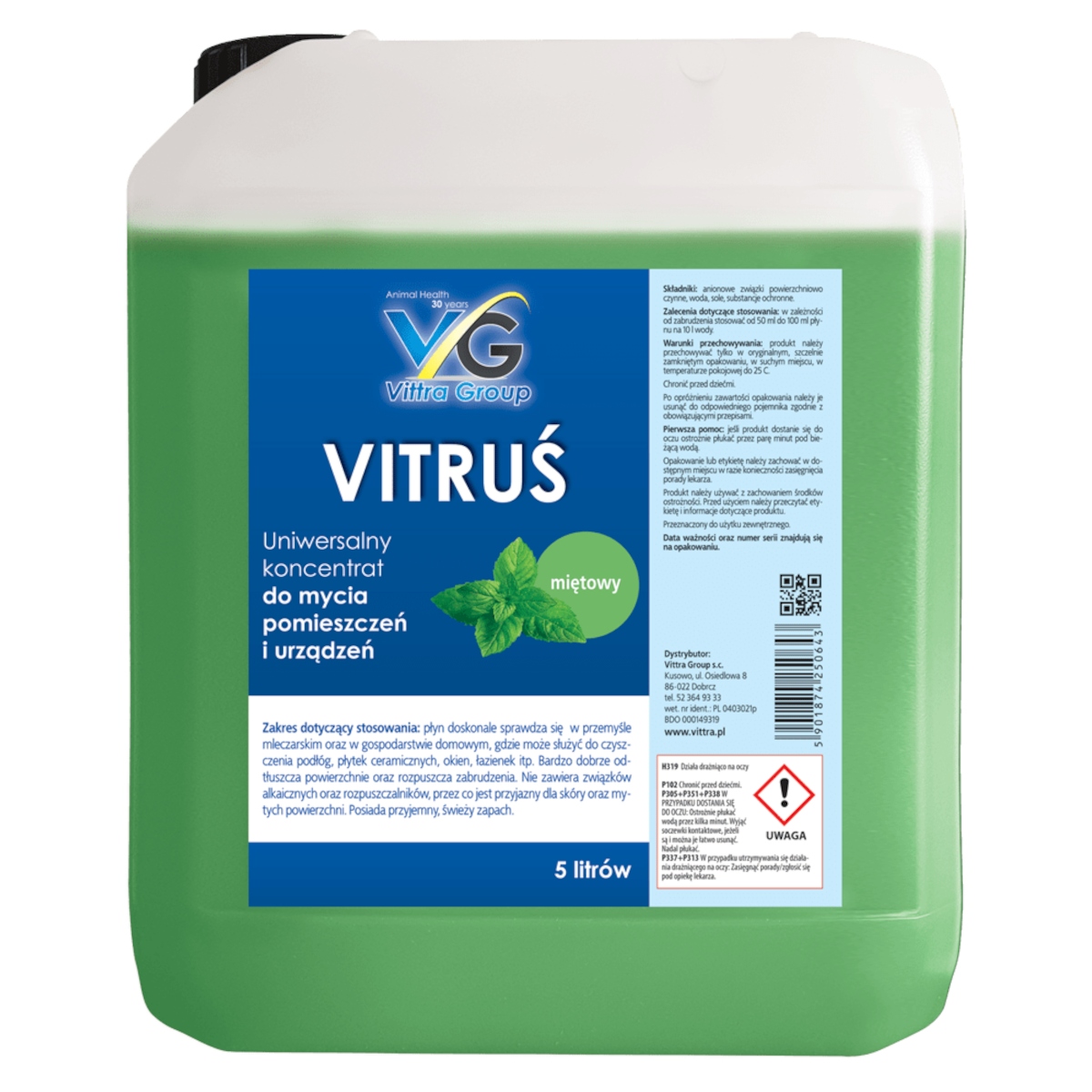 

Koncentrat do mycia urządzeń mleczarskich, gosp 5L