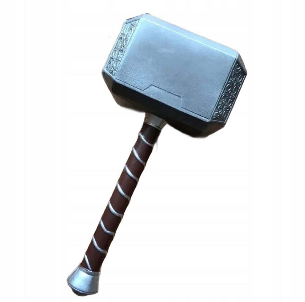 Thorovo kladivo 1:1 Gumové kladivo Mjolnir, kladivo superhrdiny pro cosplay a dekorace