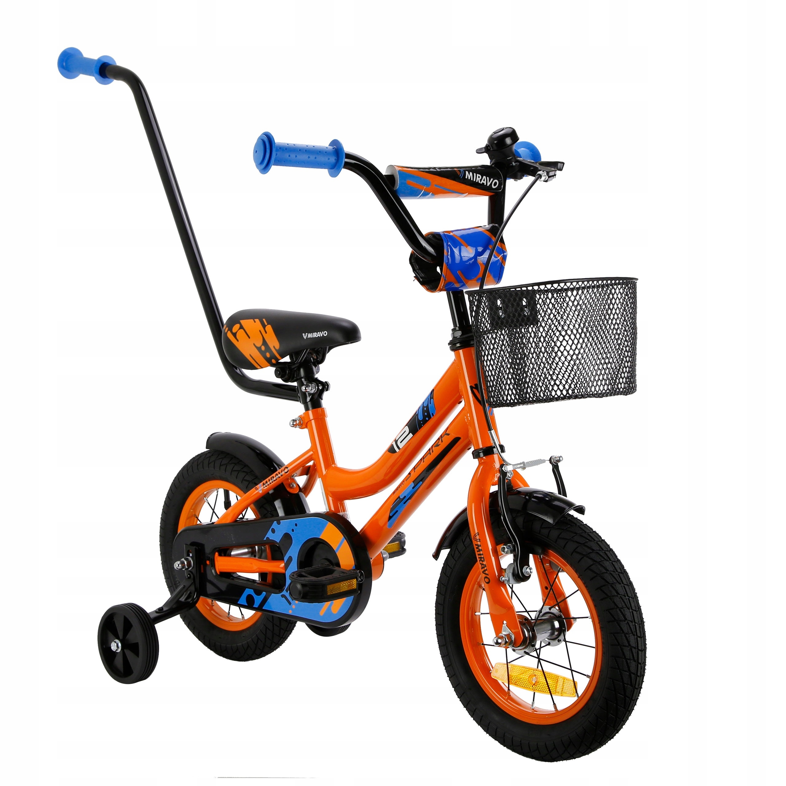 Rowerek Dziecięcy 12 Cali Miravo Rower Dla Chłopca Koszyk Prowadnik