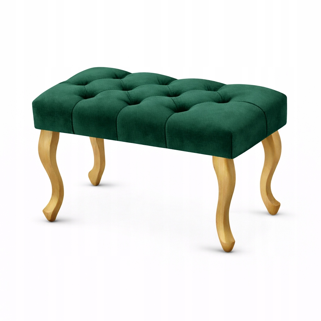 Čalúnená lavička Chesterfield, glamour, prešívaná, farby 60 cm