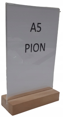

Stojak Na Ulotkę A5 Pionowy Plexi Drewno