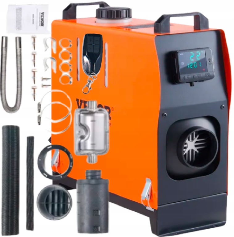 Topidlo 12v 8kw Postojové topení Diesel LCD Pilot Webasto