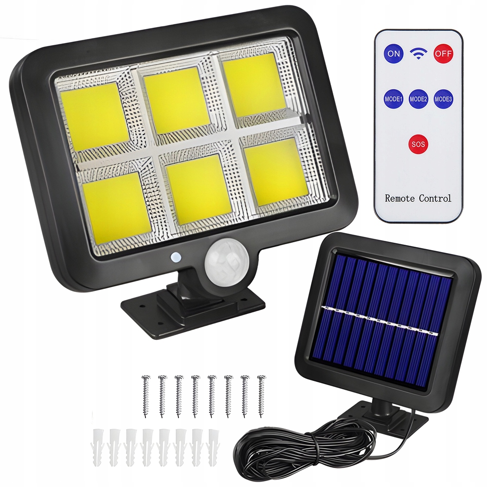 

Lampa Solarna Czujnik Zmierzchu I Ruchu 120LED