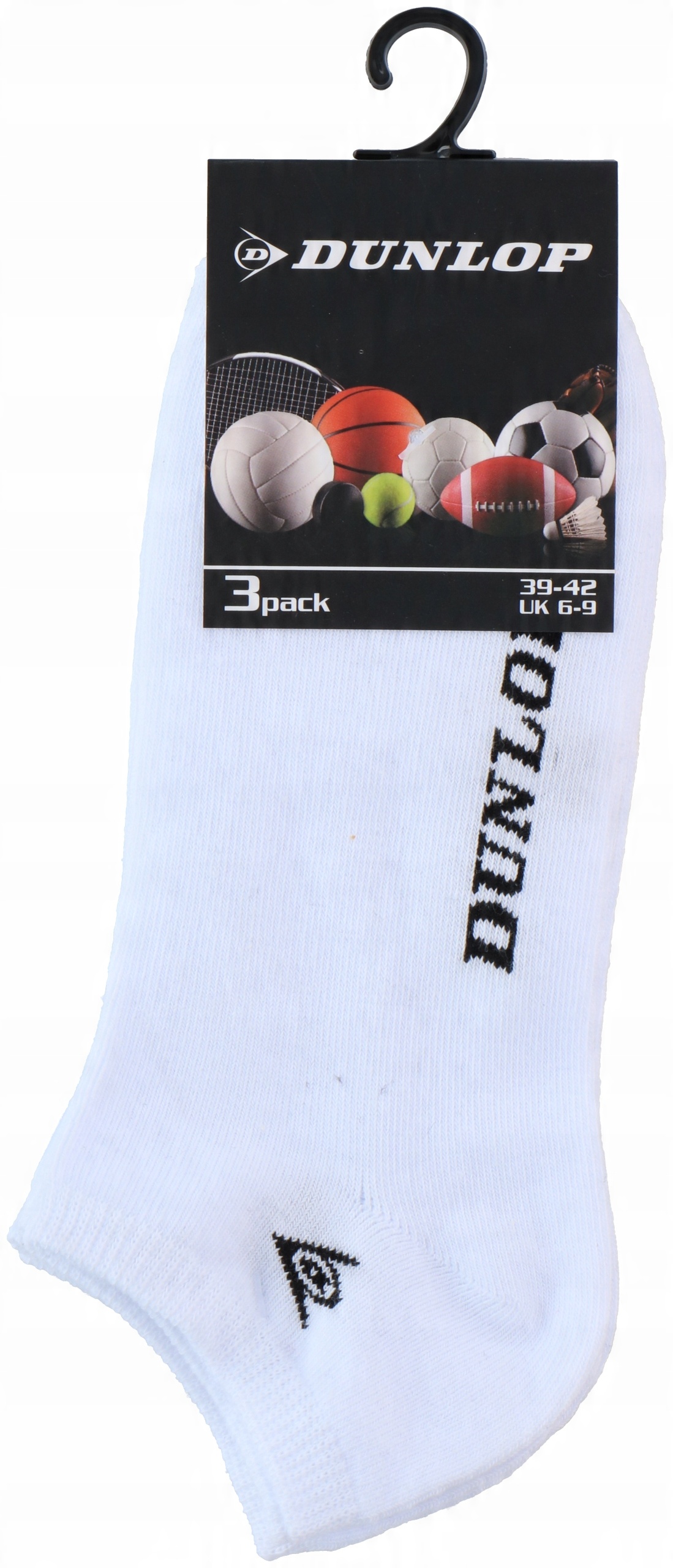 

Dunlop Stopki Skarpety białe 3-PAK 39-42 Tennis