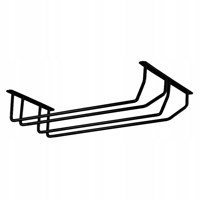 Vešiak Na Poháre Barový Dvojitý Čierny Mat QBJ005 x 8 Kusov