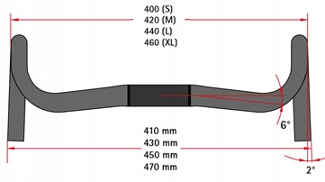 Syntace Racelite Cdr Aluminium 7075 31.8x440mm kierownica
