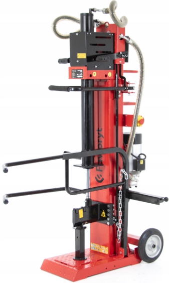 FAWORYT INDUKCYJNA PIONOWA ŁUPARKA DO TWARDEGO DREWNA 12 TON do 106cm 230V Maksymalna długość łupanego drewna 106 mm