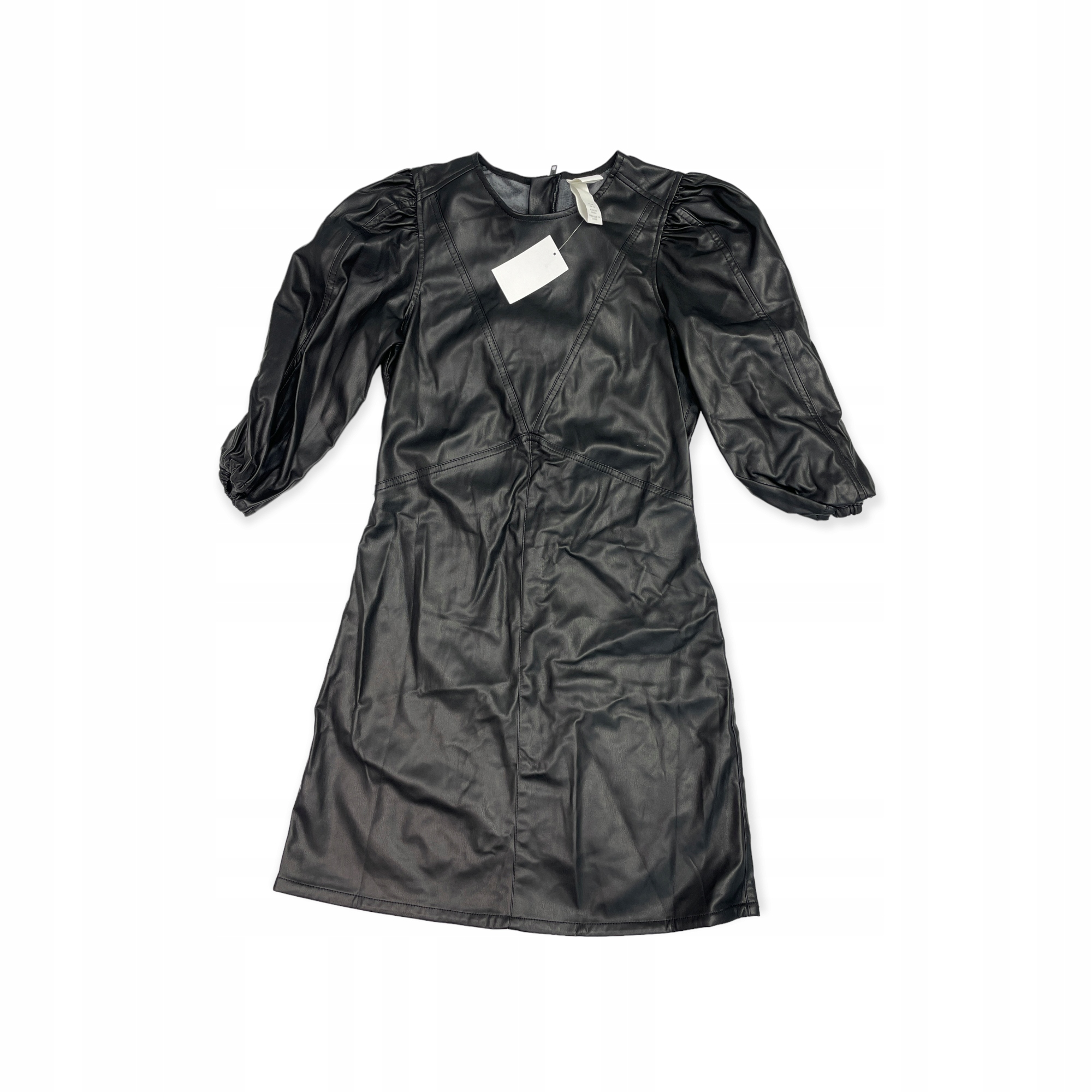 Černé šaty s 3/4 rukávem Zara Xs