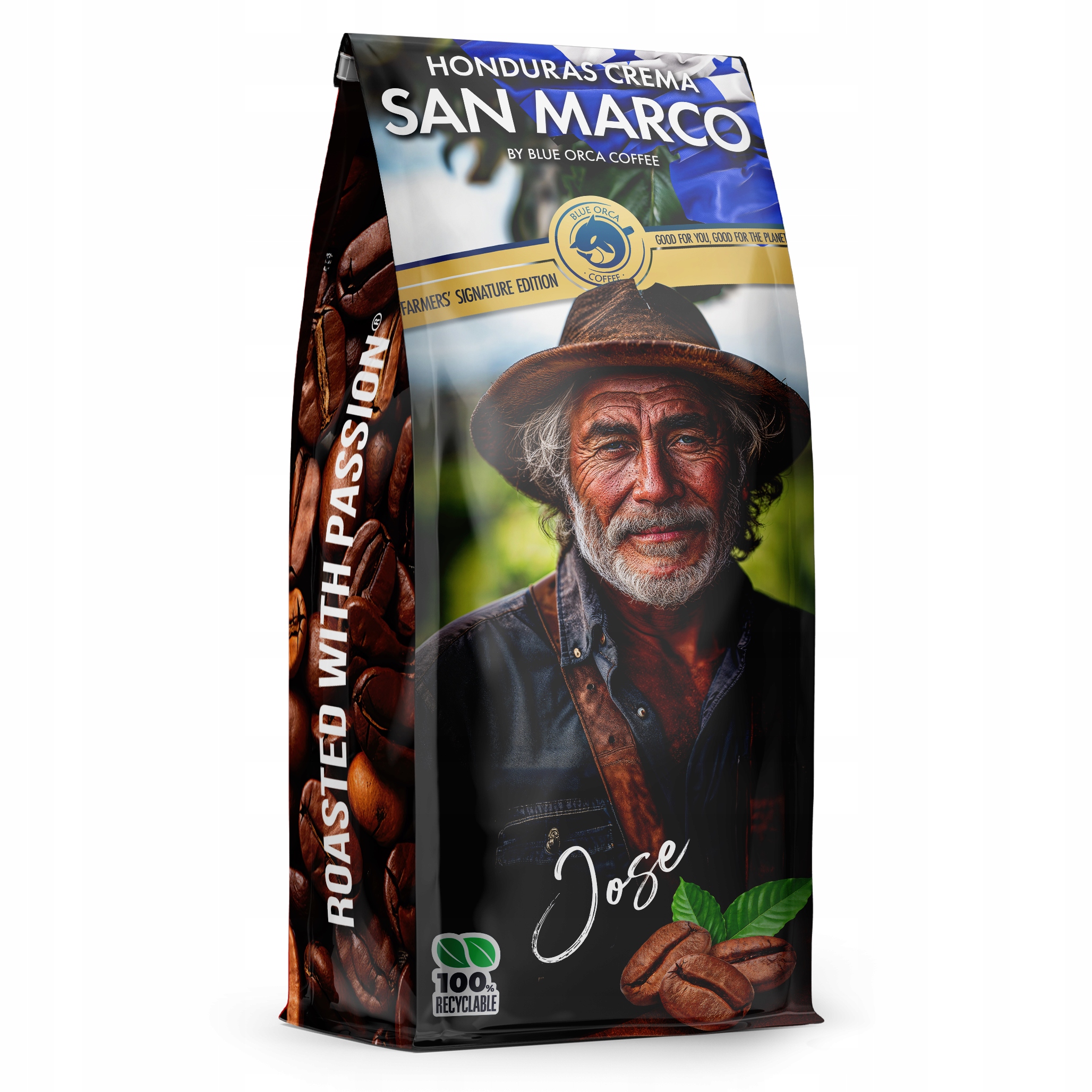Levně Káva zrnková Honduras San Marco Crema 1 kg, limitovaná edice Farmers
