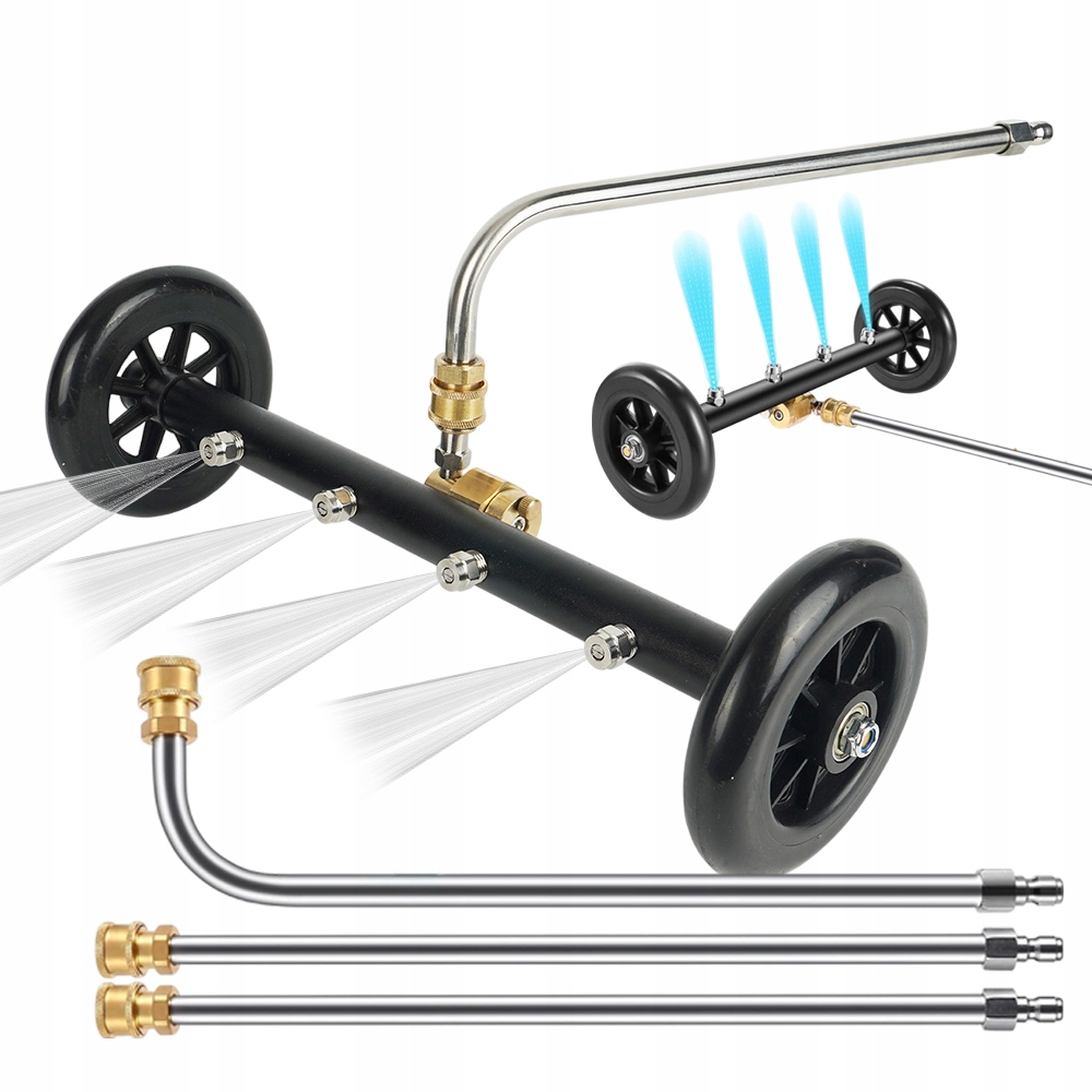 Tlaková Myčka Pro Mytí Podvozku 4000 Psi S Prodloužením A 4 Tryskami