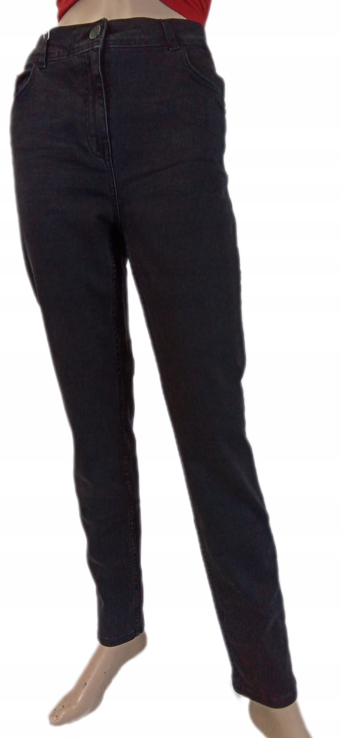 Čierne džínsové nohavice vrecká zips Cecil 31/32