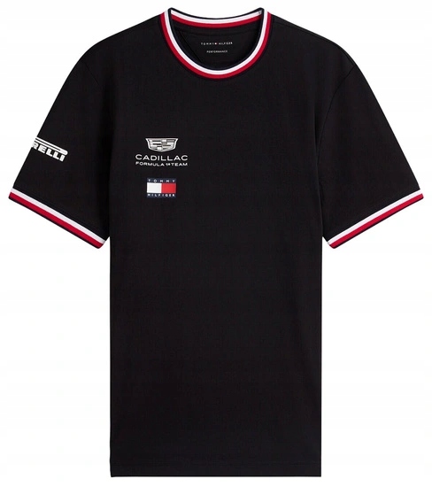 Tričko Cadillac F1 Tommy Hilfiger 2026 Team černá r.XL
