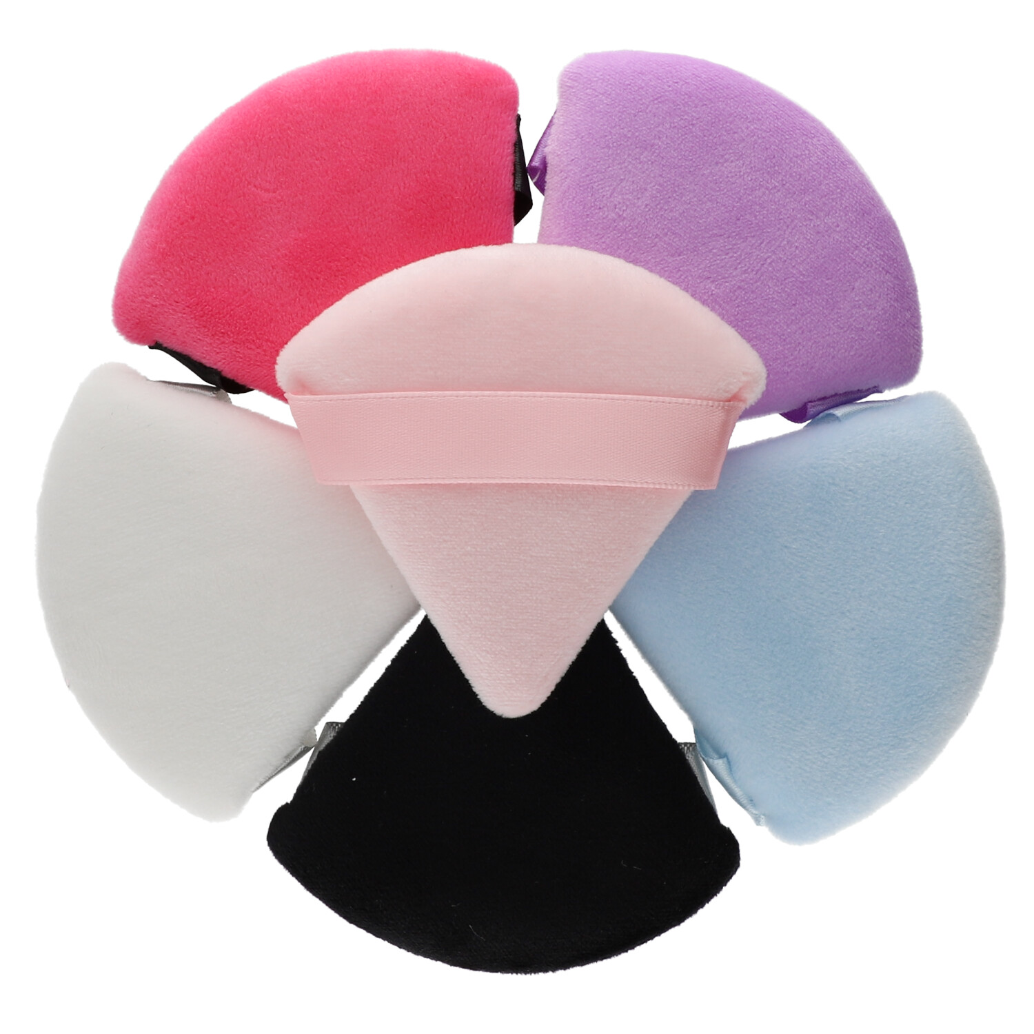 

Aplikator do pudru puszek do pudru welur trójkąt