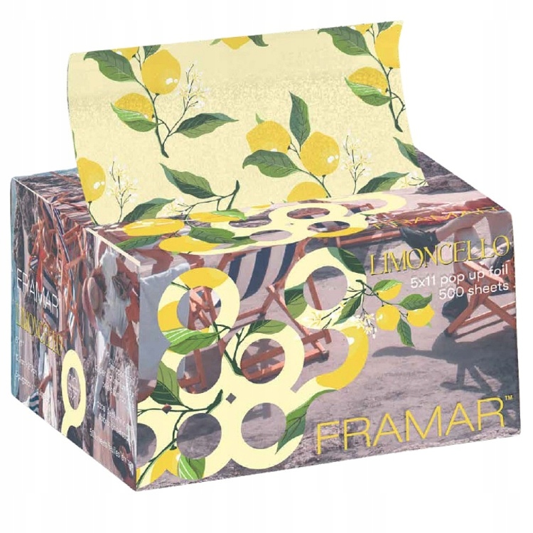 Framar Fólie Hliníková V Proužcích Limoncello 5X11 12,7X27,9 CM 500 Kusů