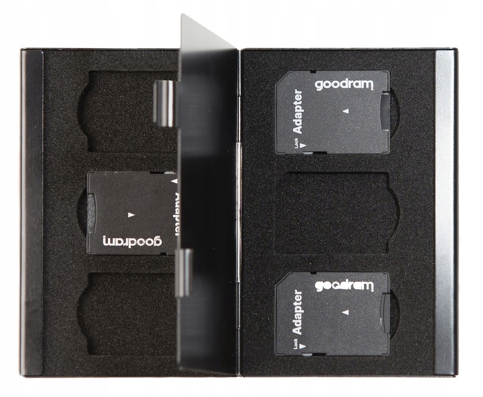 ETUI PUDEŁKO BOX NA 6 KART PAMIĘCI SD SDXC SDHC Stan opakowania oryginalne