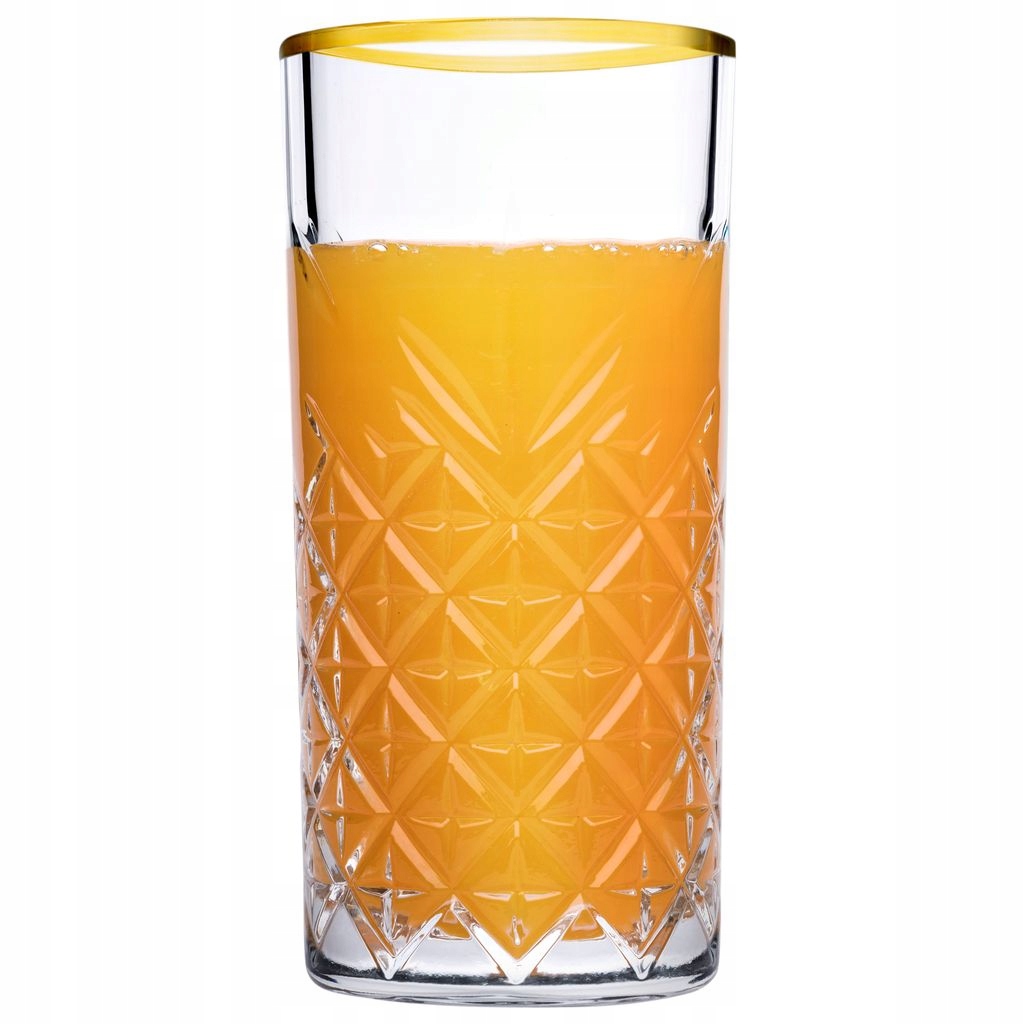 PASABAHCE KOMPLET 4 WYSOKICH SZKLANEK GOLD 450ML Marka Pasabahce