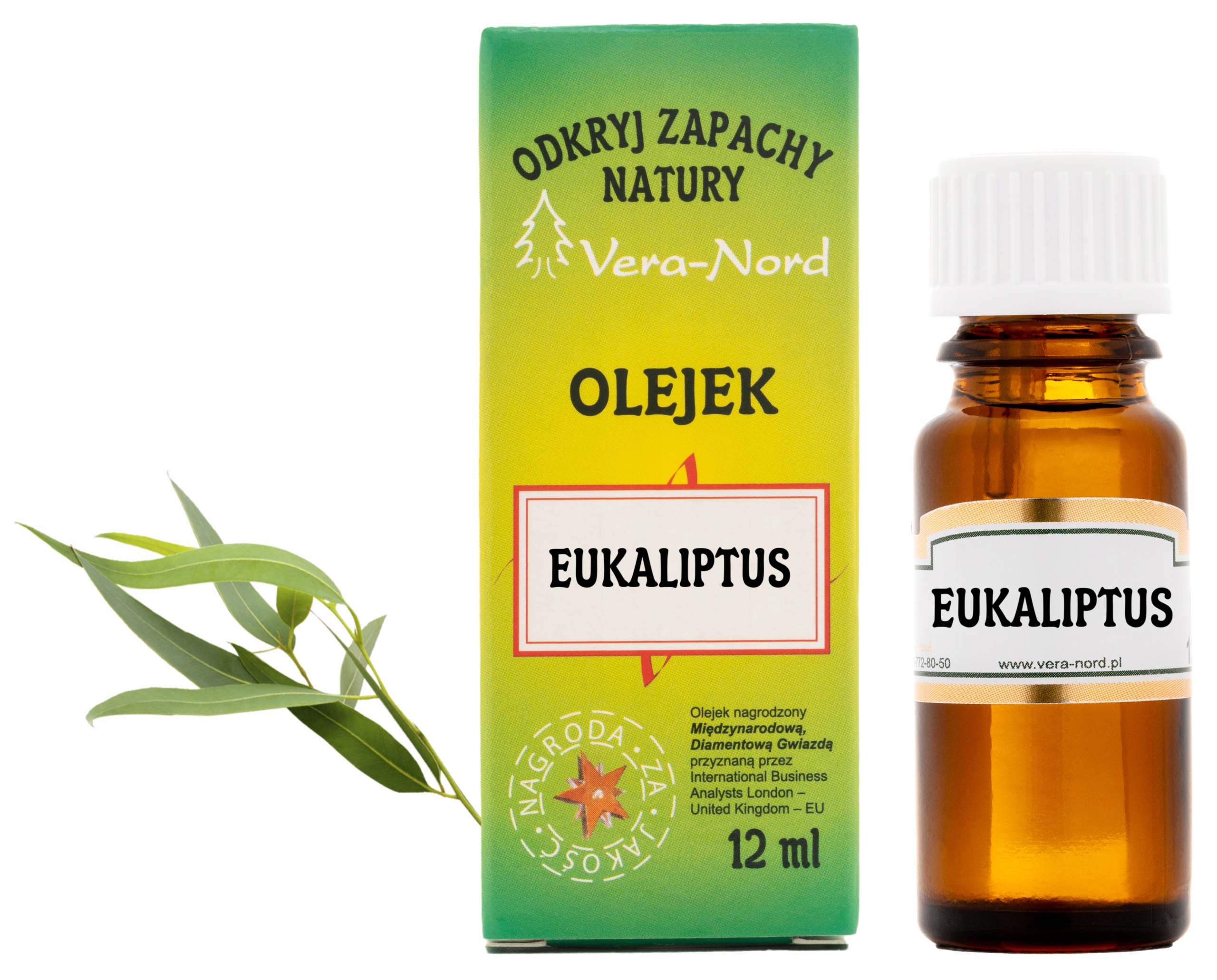 

Eukaliptus Olejek Zapachowy 12 ml Vera Nord