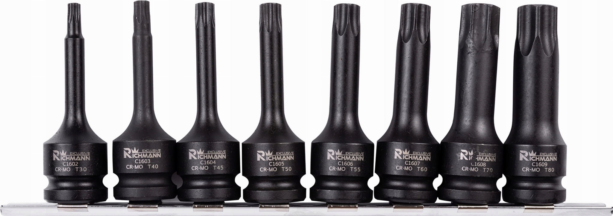 KLUCZE UDAROWE 8 szt. TORX T30-T80 RICHMANN C6950 Marka RICHMANN