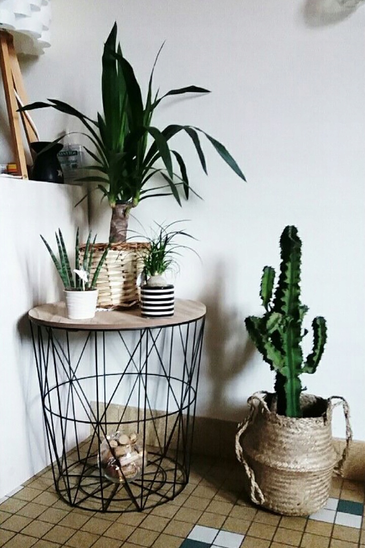 STOLIK OGRODOWY NA BALKON TWINS ROUND M METALOWY Głębokość mebla 41 cm