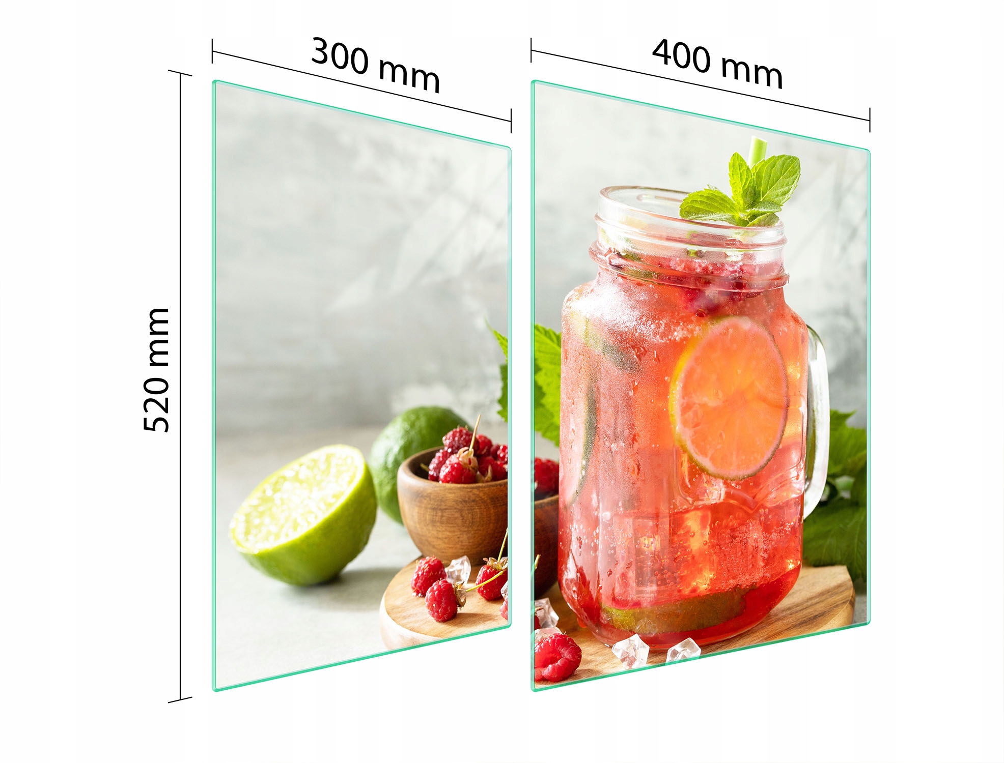 Ochranná Skleněná Deska Na Sporák 70x52 Drink Tvrzené Sklo