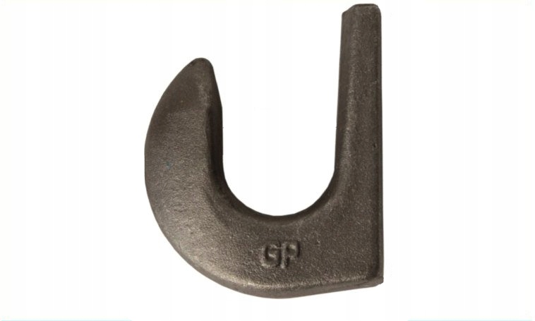 HAK ŁYŻKI ŁADOWACZA DO PRZYSPAWANIA fi 43mm 100x90mm