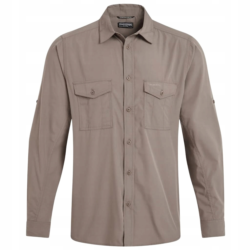 Pánská košile s dlouhým rukávem Craghoppers Kiwi II Long Sleeved Pebble XXL