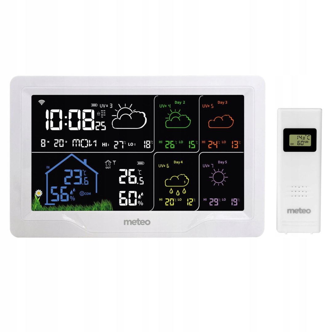 Meteorologická stanice Smart Life – měření teploty, vlhkosti, barometru, Uv záření