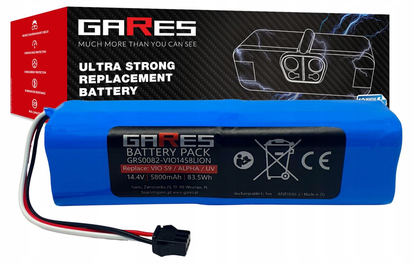 Akumulator Gares do Lenovo T1 Pro T1S 14,4V 5,8Ah