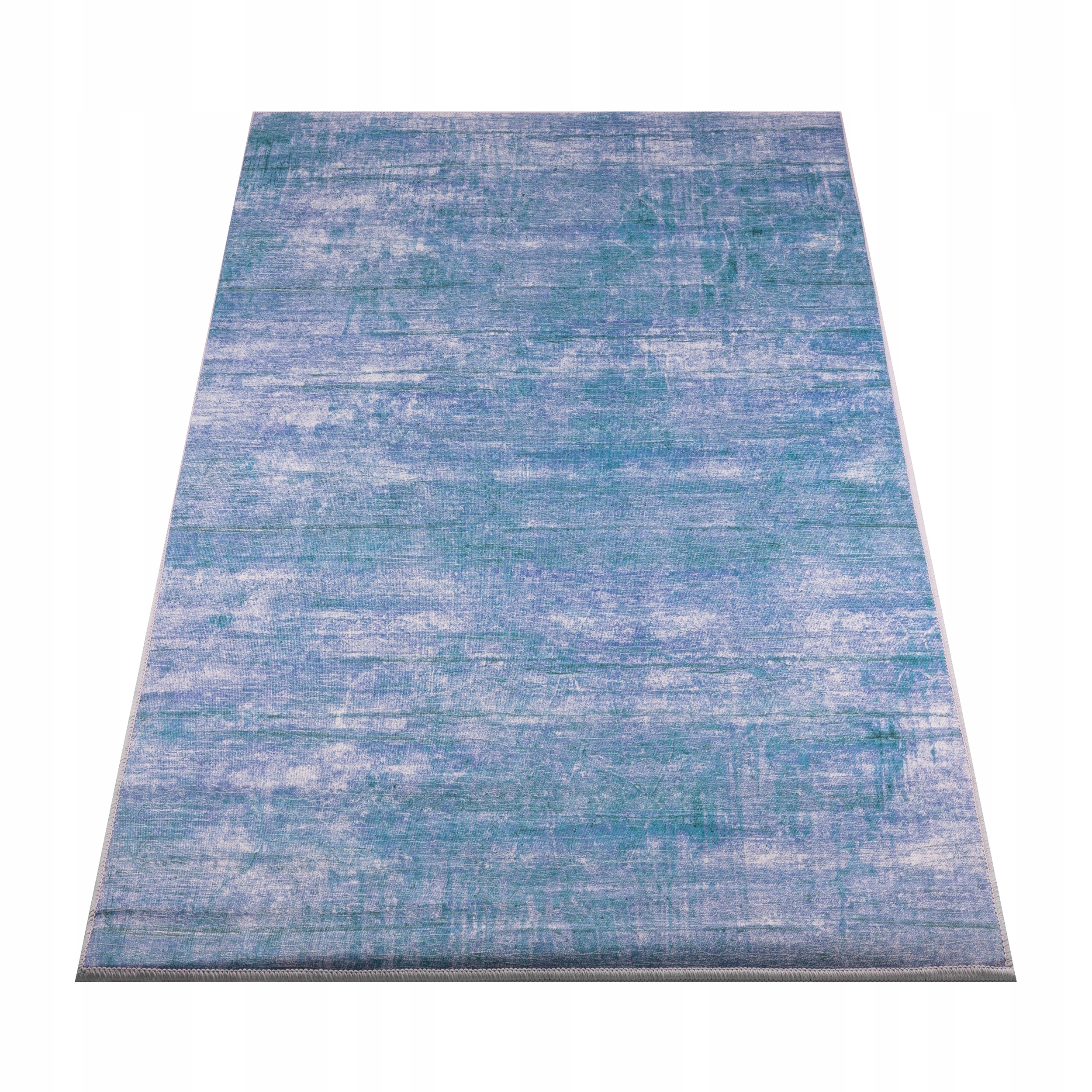 Koberec 160x220 CM Protiskluzový Modrý Šedý Moderní Vintage Tani Bcf