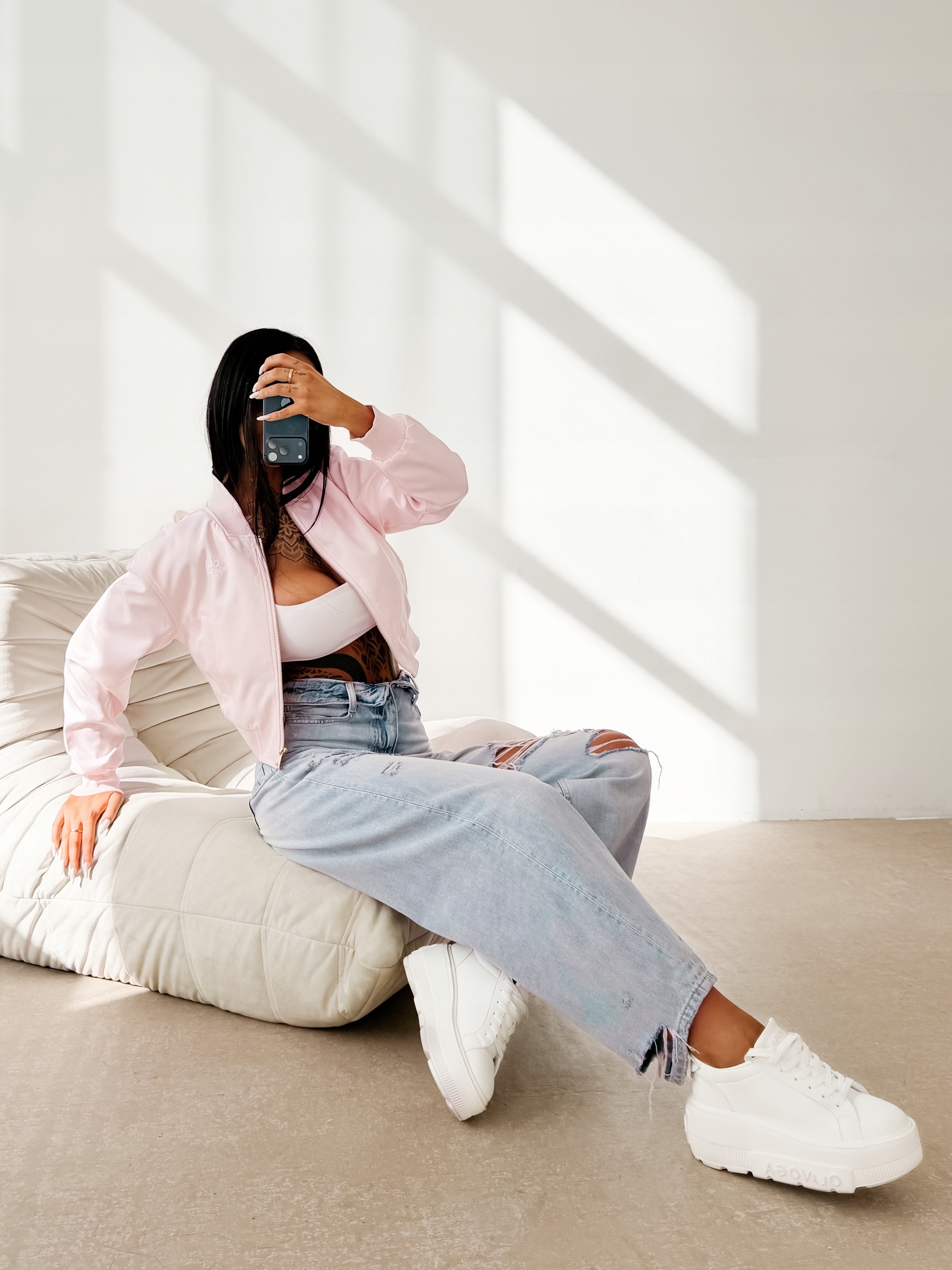 Dámská Bunda Masti Olavoga Pudrová Růžová S