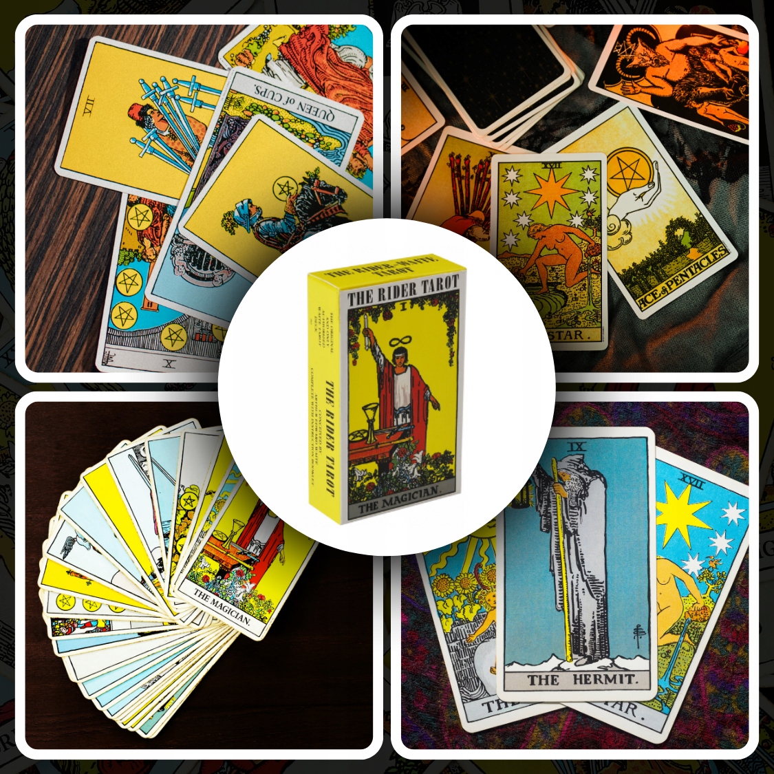 ZESTAW KLASYCZNYCH KART TAROTA THE RIDER TAROT 78 SZTUK WRÓŻBY Z KART EAN (GTIN) 0683489766508