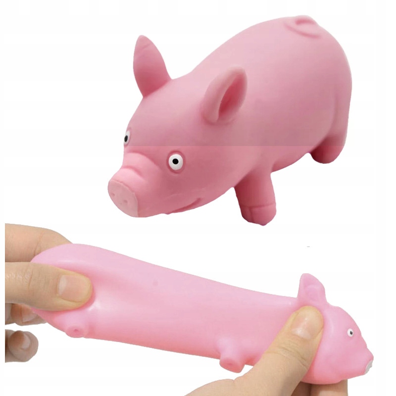 

Gniotek Antystresowy Zabawka Squishy Świnka Gumowa
