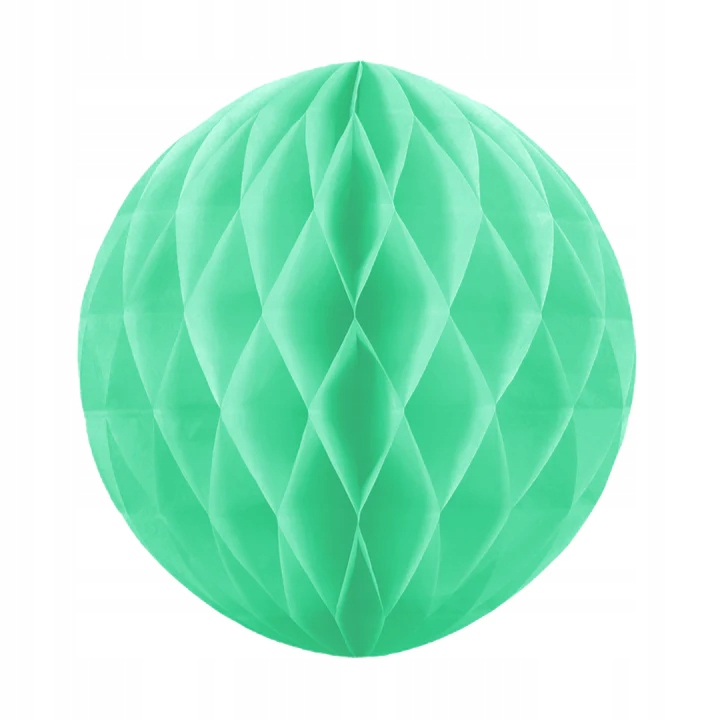 

Kula bibułowa Honeycomb turkusowa 20 cm