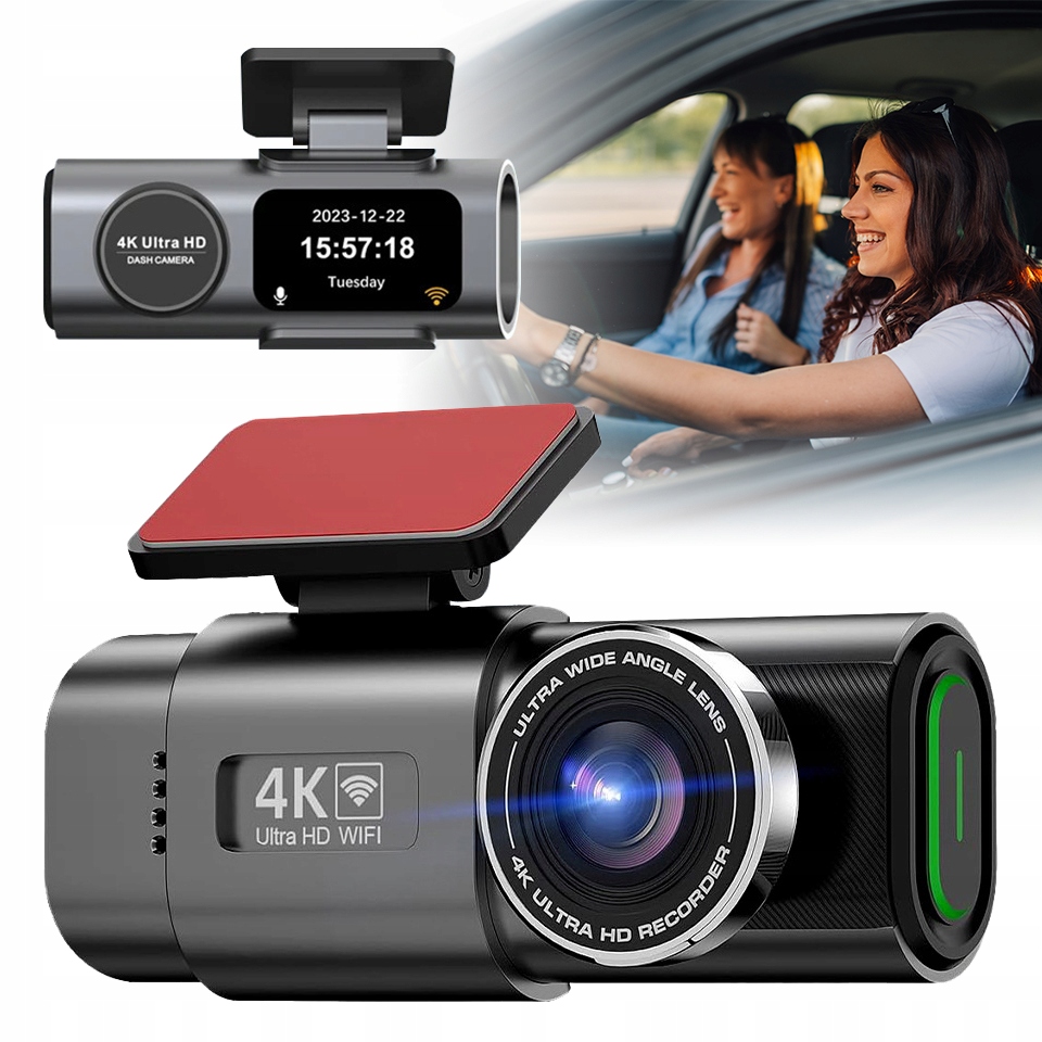 Videorekordér LF12 autokamera 4K/FHD Wifi s kamerou zadná aplikácia