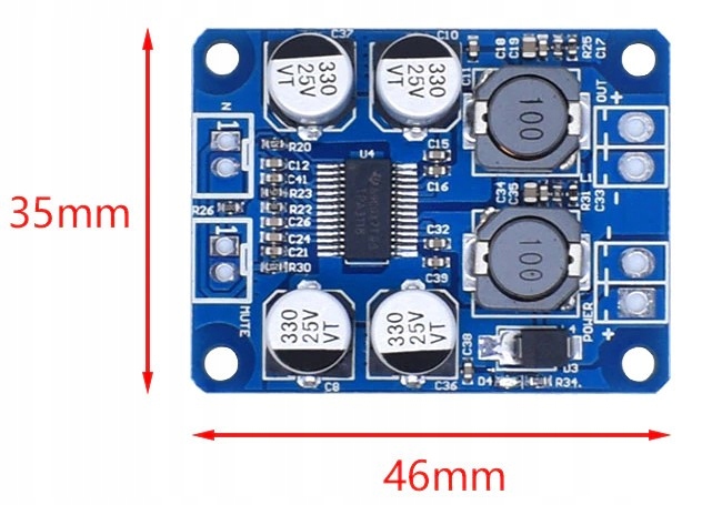 650 TPA3118 Wzmacniacz audio 60W 12V-22V Arduino Stan opakowania oryginalne