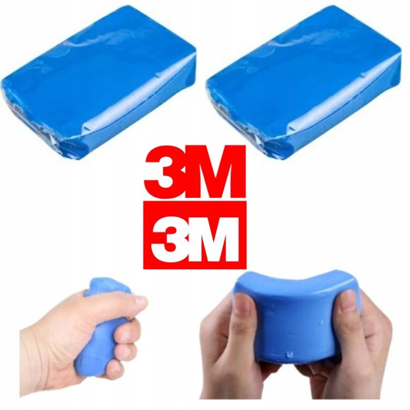 GLINKA MASA PLASTYCZNA MARKA 3M NEW CLEANER CLAY 2 SZTUKI