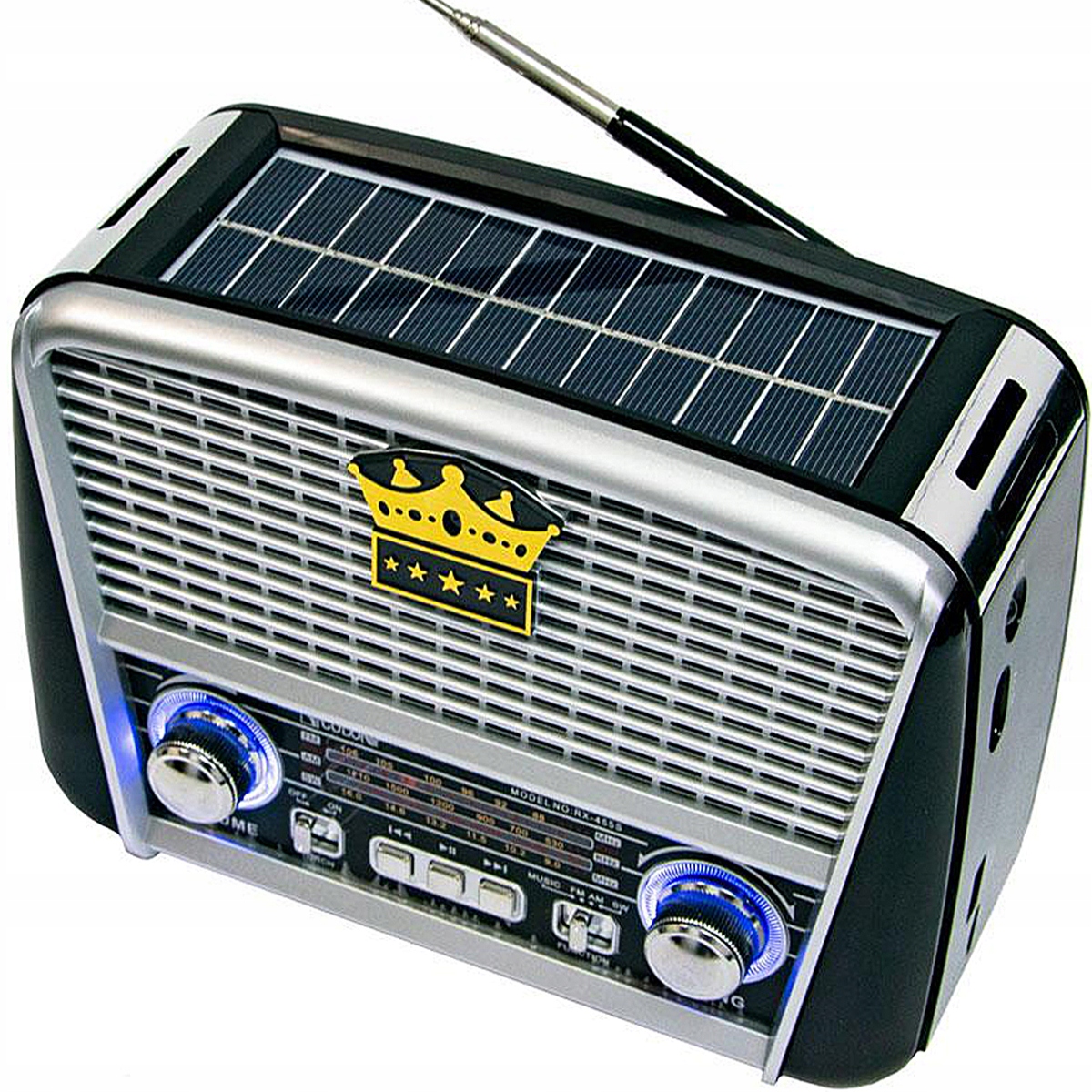 

Przenośne Radio Solarne Retro Akumulator Usb 5S